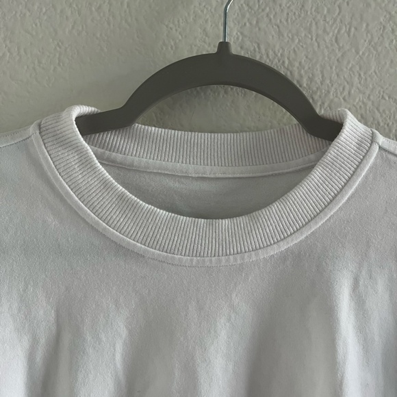 LULULEMON | Heavyweight Cotton Open Back T-Shirt Bodysuit in White | Size S - Picture 10 of 16